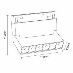 Magnet Lensli Hareketli 6 WATT Rose Kasa