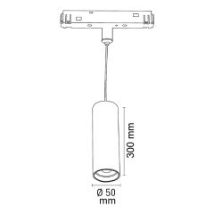 Dim Edilebilir Magnet Sarkıt Armatür 12W
