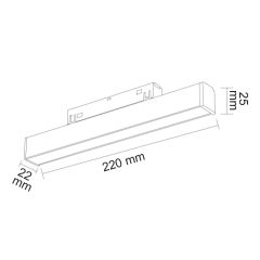 Dim Edilebilir Magnet Armatür Opak Difüzör 10W