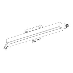 Dim Edilebilir Magnet Armatür Opak Difüzör 30W