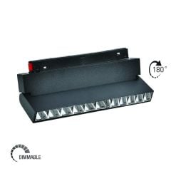 Dim Edilebilir Kompakt Lensli Hareketli Magnet Armatür 12W