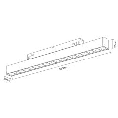 Dim Edilebilir Kompakt Lensli Magnet Armatür 18W