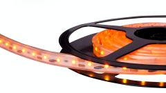 Silikonlu - 112 LED/MT. Şerit LED Amber 100 Mt Tek parça Rulo